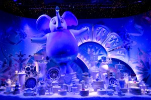 The window display at Printemps in Paris.