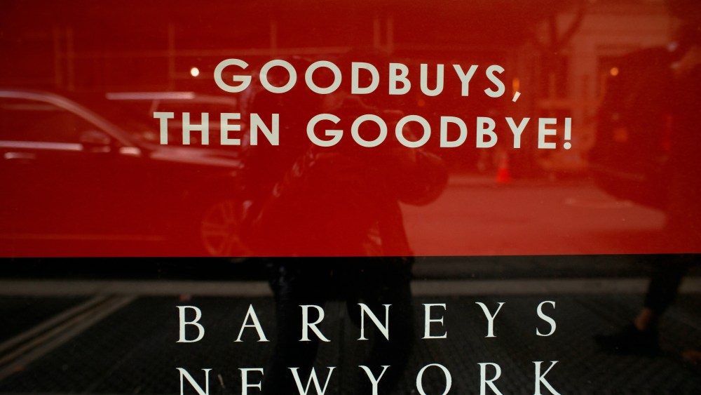 Barneys is currently running liquidation sales.