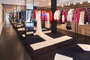 The interior of the Chanel store in Aspen.