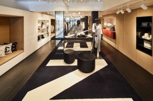 The interior of the Chanel store in Aspen.