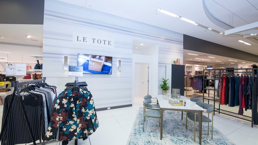 YONKERS, NEW YORK - OCTOBER 14: Le Tote Rental Studio @ Lord + Taylor Ridge Hill on October 14, 2019 in Yonkers, New York. (Photo by Eugene Gologursky/Getty Images)