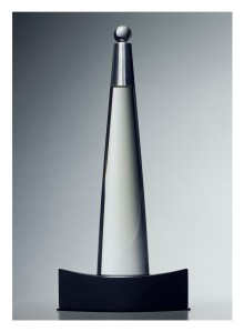 The L’Eau d’Issey bottle, inspired by the Eiffel Tower.