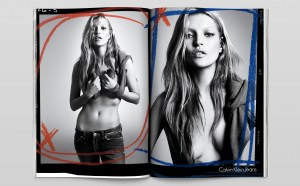 Baron introduced Kate Moss to Calvin Klein. Campaign photos by Mert Alas and Marcus Piggott, 2006.  