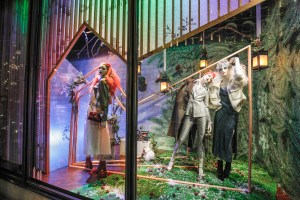 The window display at Harvey Nichols.