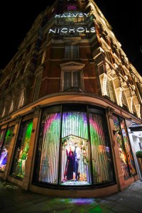 The window display at Harvey Nichols.