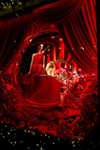 The window display at Saks.