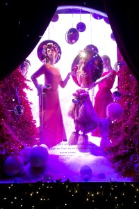 The window display at Saks.