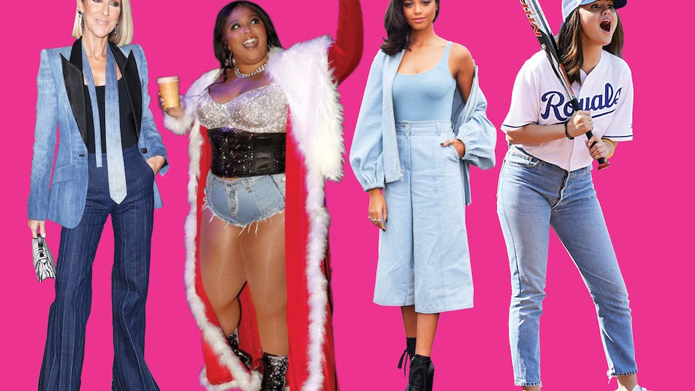 From Mom jeans to denim gowns, check out how celebrities wore denim in 2019.