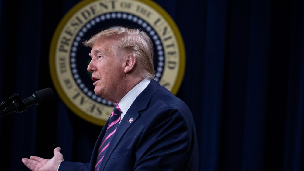 President Donald Trump speaks during the White House Summit on Child Care and Paid Leave in the South Court Auditorium on the White House complex, in WashingtonTrump, Washington, USA - 12 Dec 2019