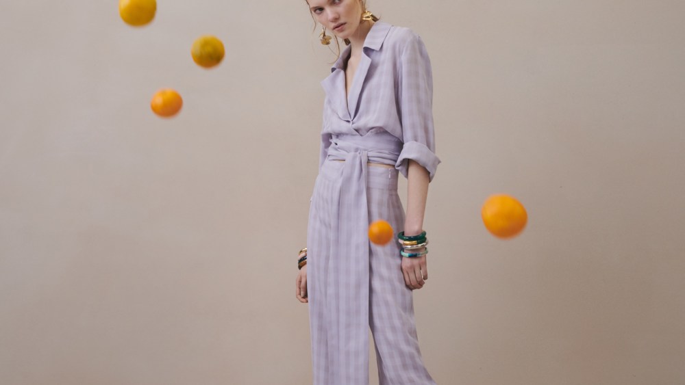 A look from Galvan's first resort wear range