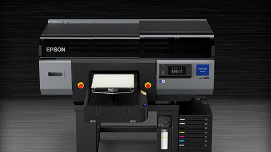Epson introduced its first industrial direct-to-garment printer: the SureColor F3070, designed to provide low total cost of ownership.