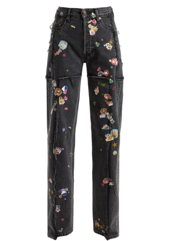 Make Blue Monday less sad (but more blue) with quirky denim featuring inspirational quotes, positive messages and bright colors.