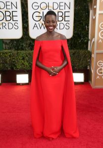 Lupita Nyong'o71st Annual Golden Globe Awards, Arrivals, Los Angeles, America - 12 Jan 2014SAME OUTFIT AS CATWALK MODEL 3024679ai