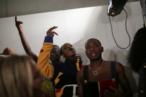 Backstage at Bethany Williams LFW Men's Fall 2020