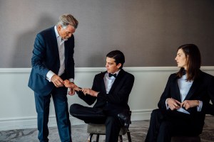 Pierce, Dylan, and Paris Brosnan.