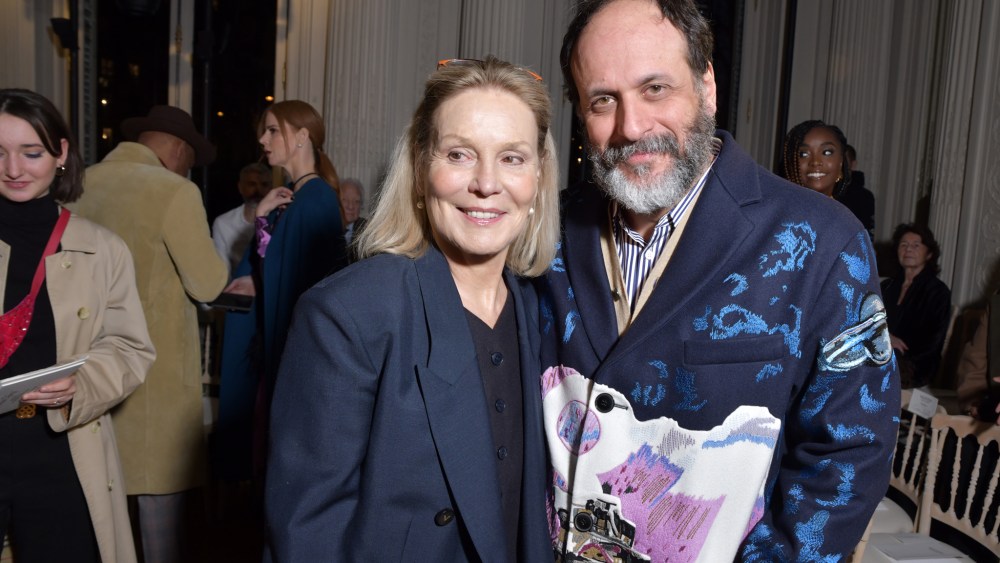 Marthe Keller and Luca Guadagnino  in the front row