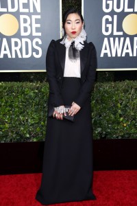 Awkwafina in Dior Haute Couture, Golden Globes 2020