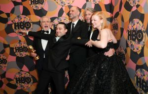 Brian Cox, Kieran Culkin, Jesse Armstrong, Alan Ruck and Sarah Snook