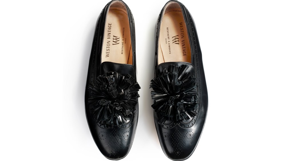 The customized Bartin Malanciaga shoe from the Weston Vintage line.
