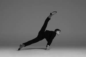 Max Whitlock wearing the Paul Smith Travel Suit.