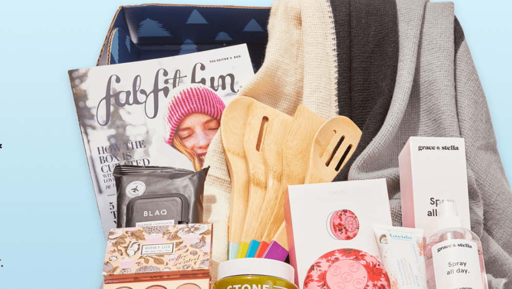 A Fabfitfun box of product.