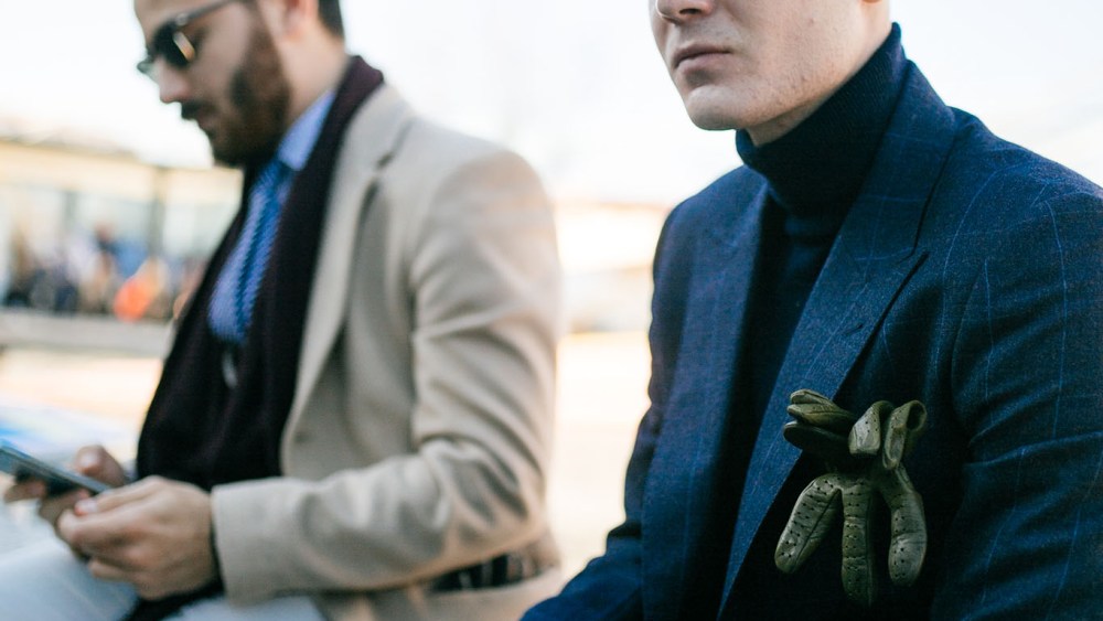 The scene at Pitti Uomo 97.