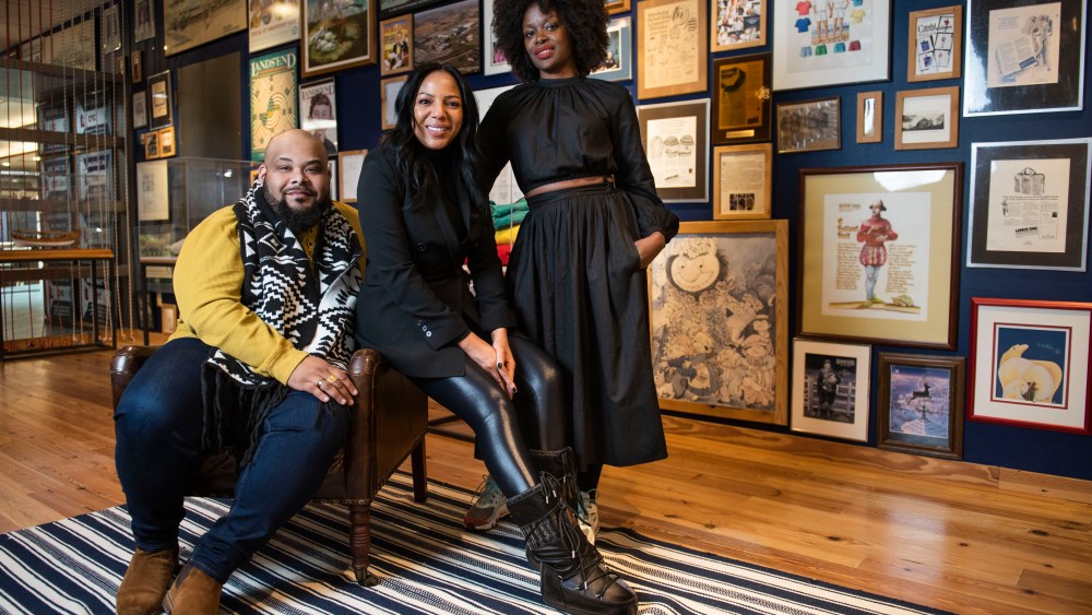 Fashion design contestants Sergio Hudson, Deidre Jefferies and Undra Duncan.