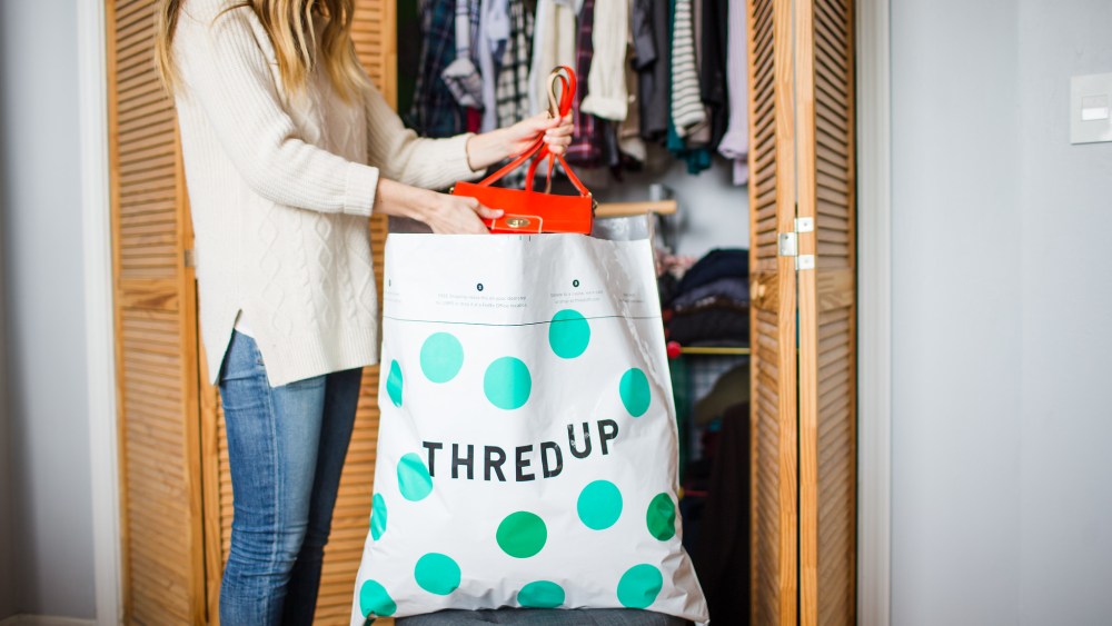 Consumers who earn shopping credits for unwanted items sent to ThredUp get inspired to fill their closets again, the resale site said.