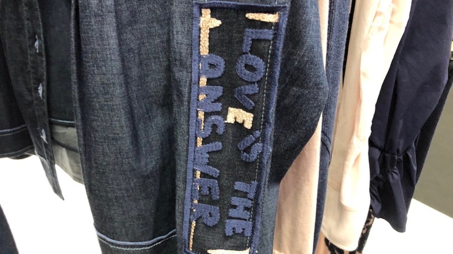 Embellished denim was a major trend at Pure London.