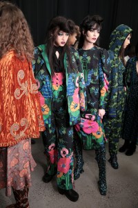 Backstage at Anna Sui RTW Fall 2020
