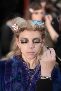 Backstage at Anna Sui RTW Fall 2020