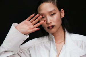 Backstage at Mugler RTW Fall 2020