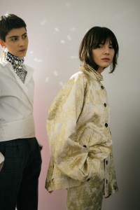 Backstage at Lutz Huelle RTW Fall 2020