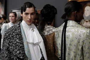 Backstage at Erdem RTW Fall 2020