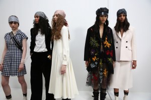 Backstage at Dior RTW Fall 2020