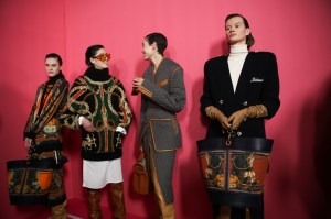 Backstage at Balmain RTW Fall 2020
