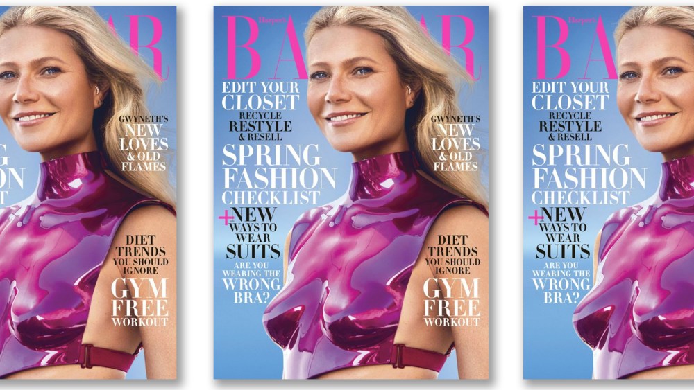 Gwyneth Paltrow on the February 2020 cover of Harper's Bazaar.