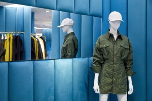 The Fenty pop up at Bergdorf Goodman's.
