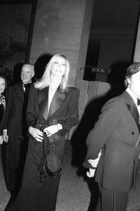 Betty Catroux, toujours tuxed, in YSL at the Metropolitan Museum of Art Costume Institute Gala, 1983.