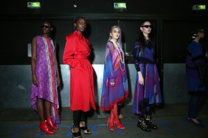 Backstage at Koché RTW Fall 2020