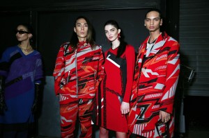 Backstage at Koché RTW Fall 2020