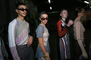 Backstage at Koché RTW Fall 2020