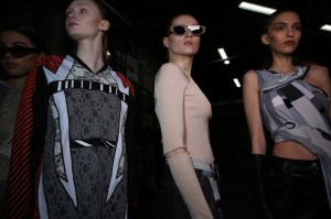Backstage at Koché RTW Fall 2020