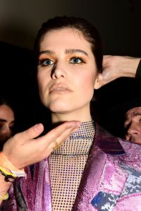 Backstage at Christian Cowan RTW Fall 2020