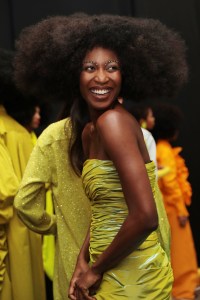 Backstage at Christopher John Rogers RTW Fall 2020