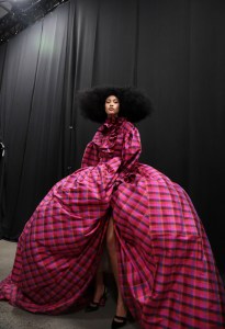 Backstage at Christopher John Rogers RTW Fall 2020