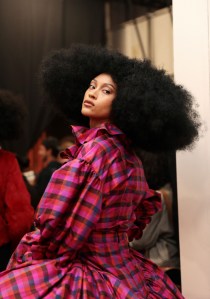 Backstage at Christopher John Rogers RTW Fall 2020