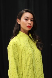 Backstage at Christopher John Rogers RTW Fall 2020