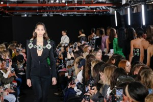 Backstage at Rejina Pyo RTW Fall 2020, photographed in London on 15 February 2020