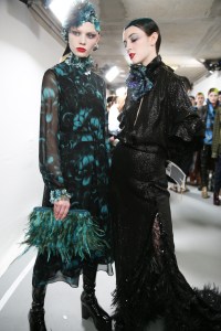 Backstage at Dries Van Noten RTW Fall 2020